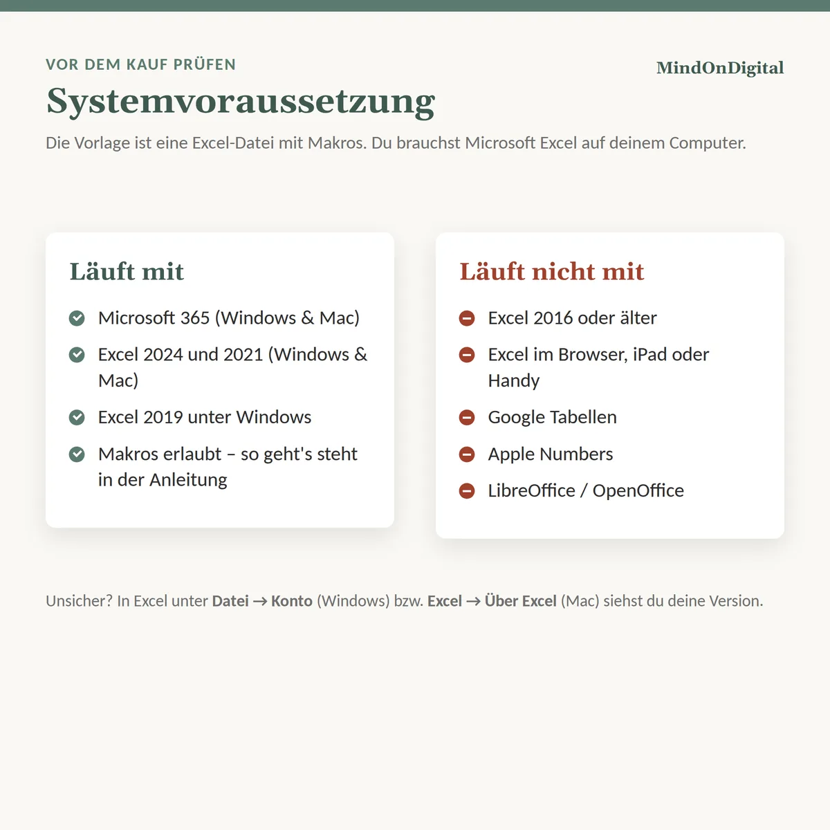 Systemvoraussetzung