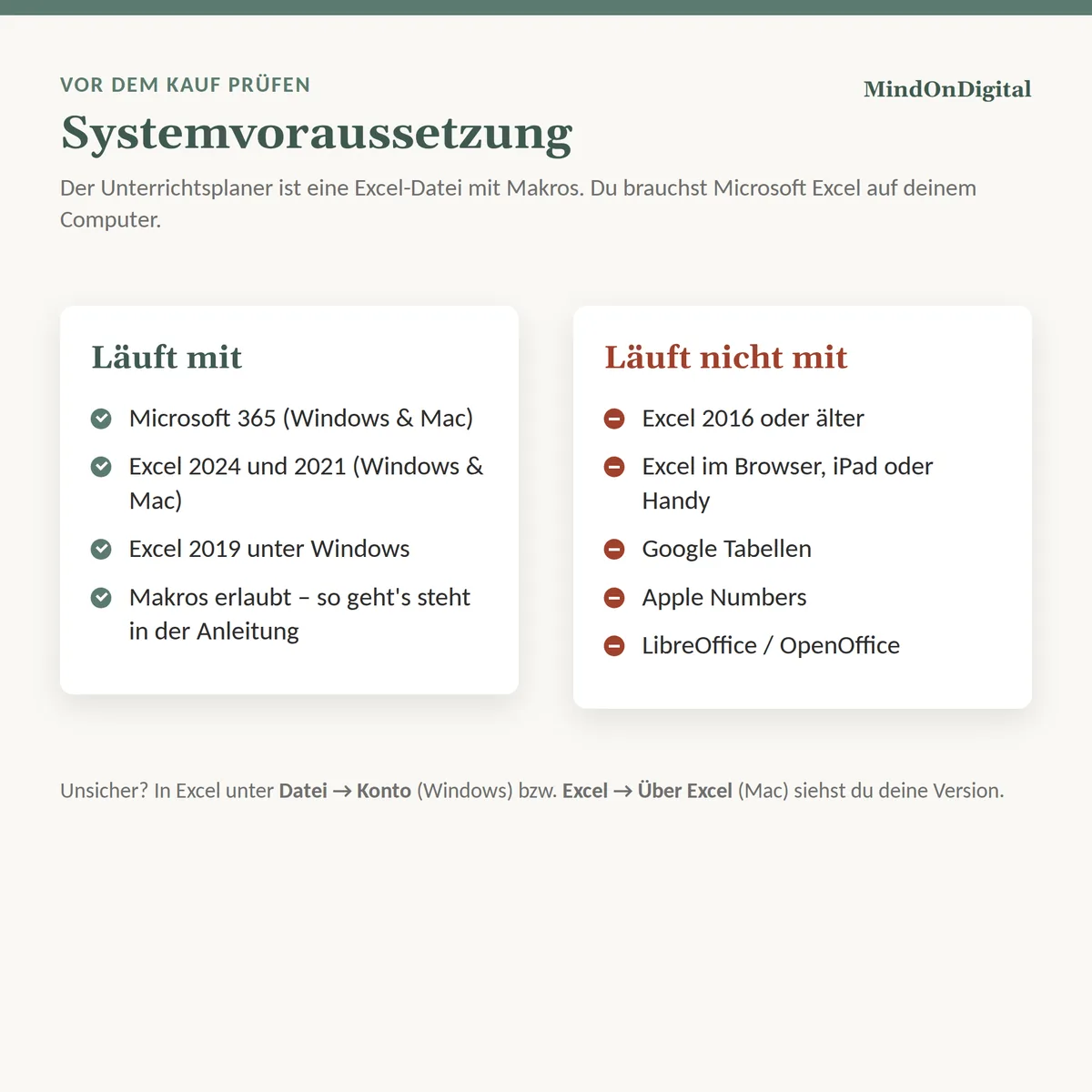 Systemvoraussetzung
