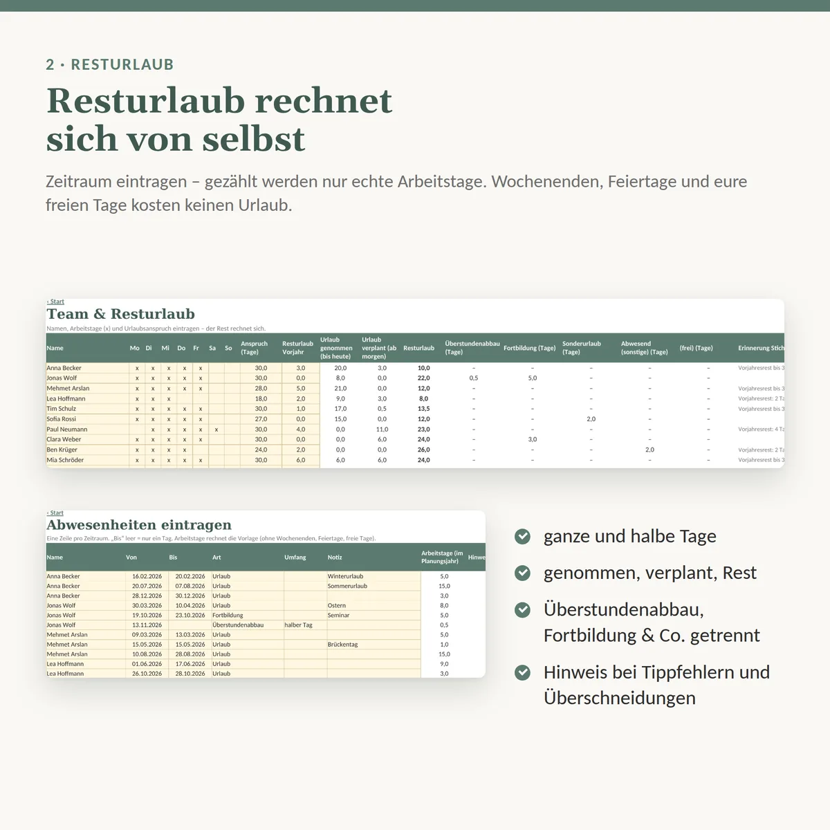 Resturlaub automatisch