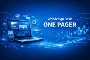 Webdesign Basic One Pager – moderner, mobiloptimierter One‑Pager für Selbstständige, erstellt von MindOnDigital.